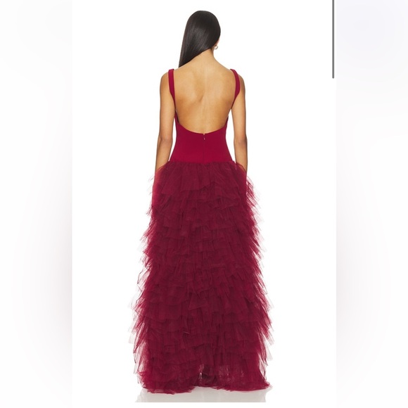 Lovers + Friends Bowie Gown in Wine Burgundy - Picture 5 of 8